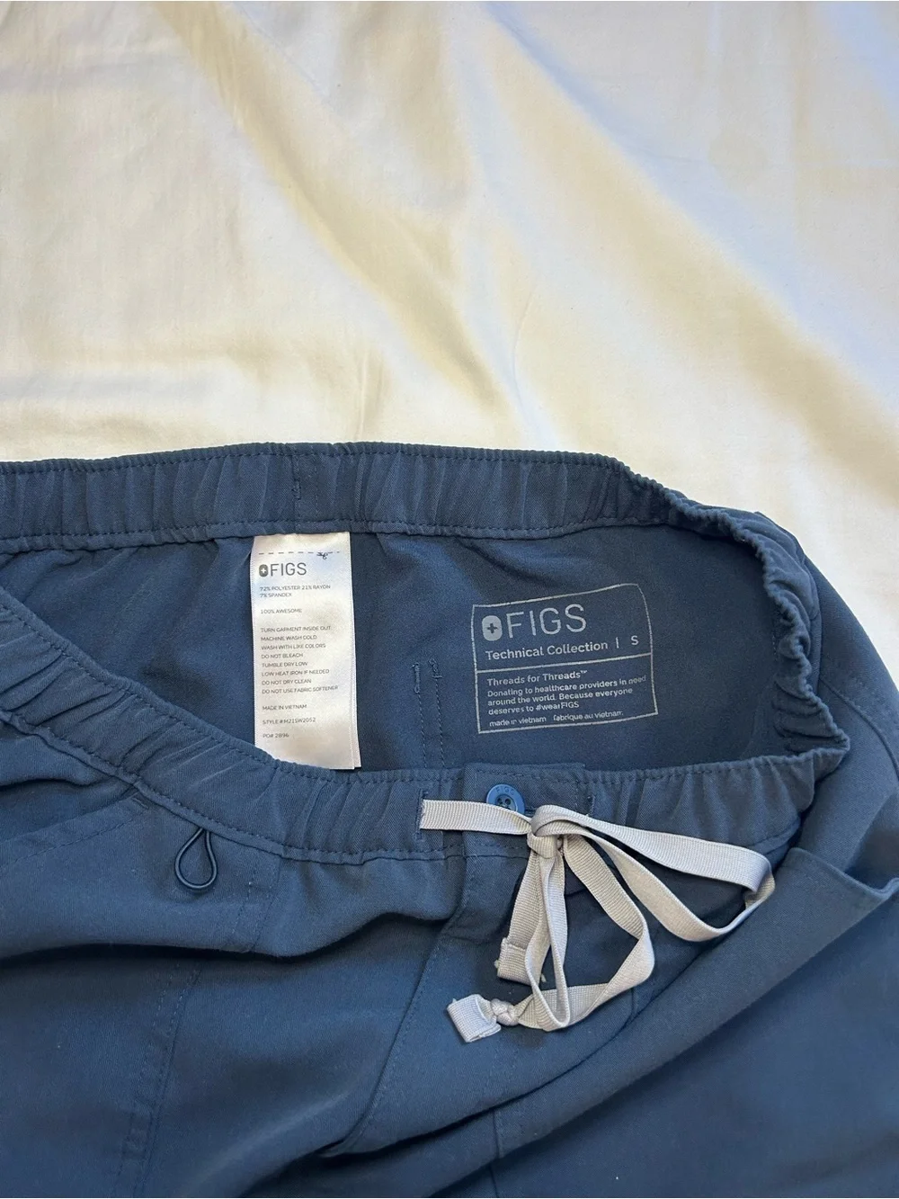Figs Mens Cairo Cargo Scrub Pants Straight Leg Small
